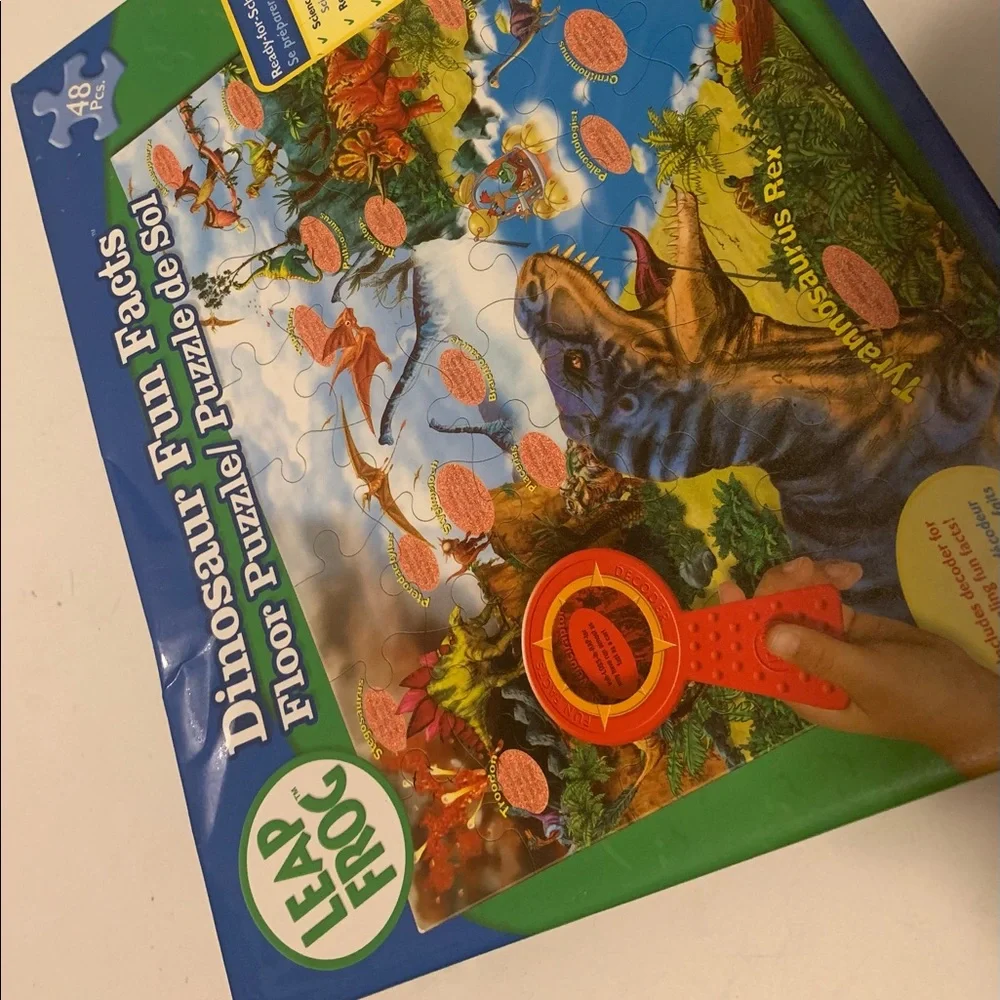 Leapfrog floor puzzle-dinosaur‎ fun facts
